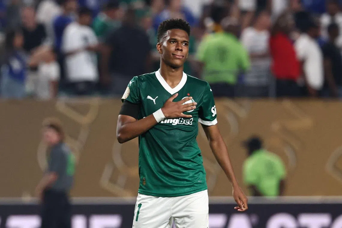 Palmeiras' Brazilian forward Estevao Willian after losing the Club World Cup quarter-final clash against his future employers Chelsea.