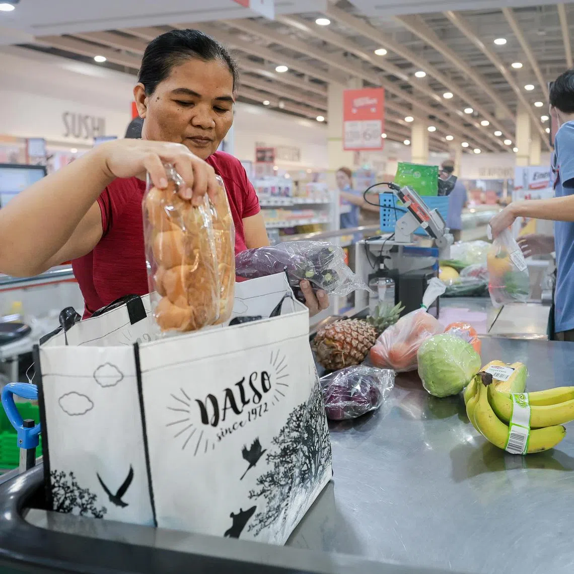 FairPrice has set up racks in seven outlets to encourage people to donate excess reusable bags for others to use.