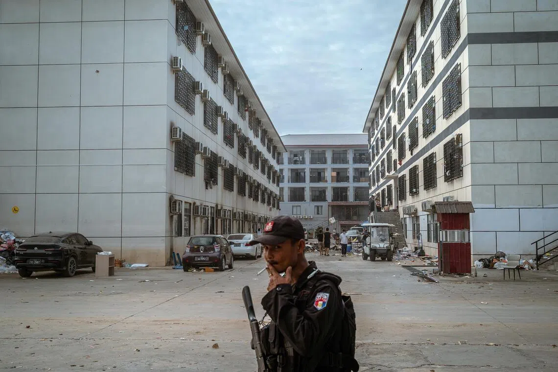 At this office park in Myanmar, scamming the world was the business