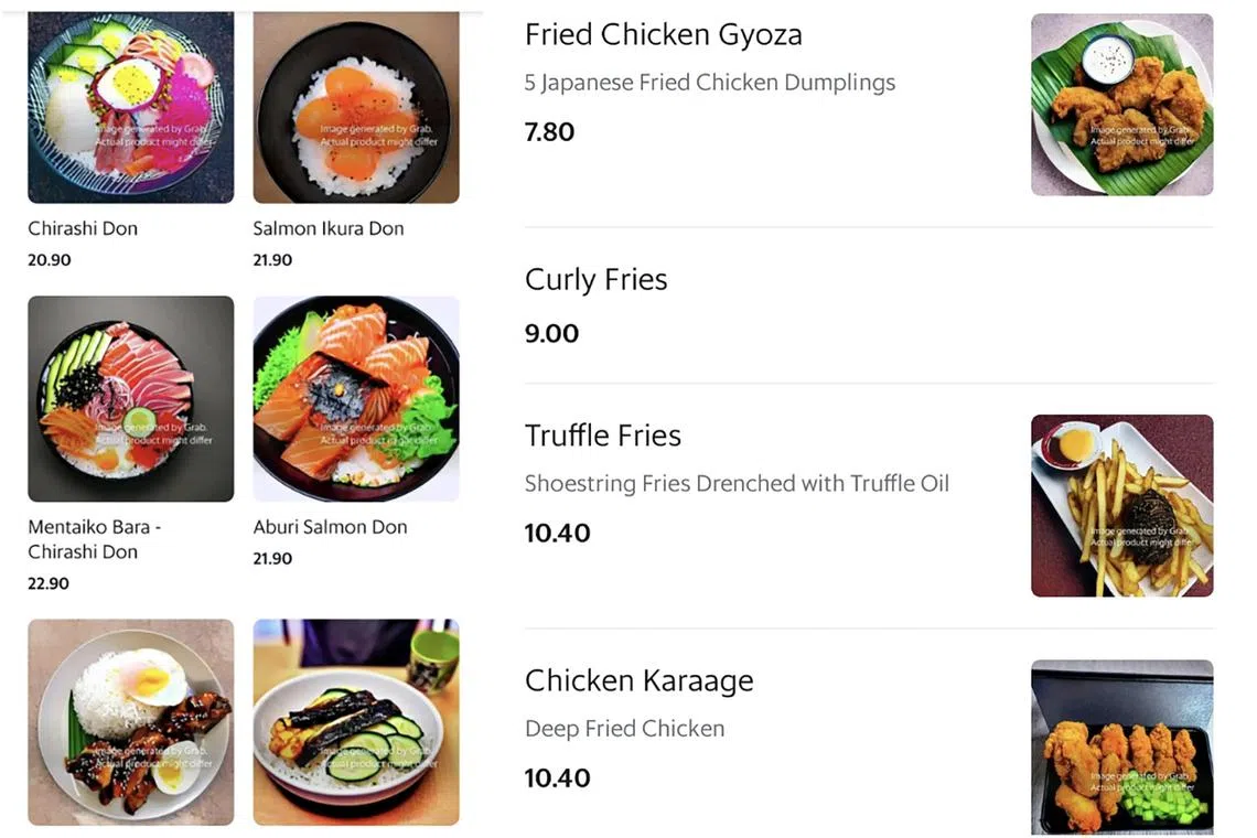 The user commented that the AI images “looked very unappetising”, while other netizens questioned about its quality.