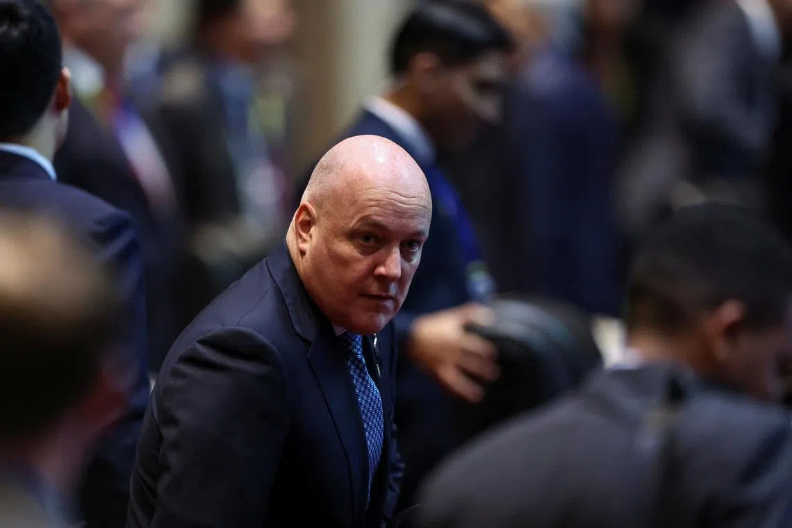 New Zealand's Prime Minister Christopher Luxon attends the 19th East Asia Summit (EAS) at the National Convention Centre, in Vientiane, Laos, October 11, 2024. REUTERS/Athit Perawongmetha/File Photo
