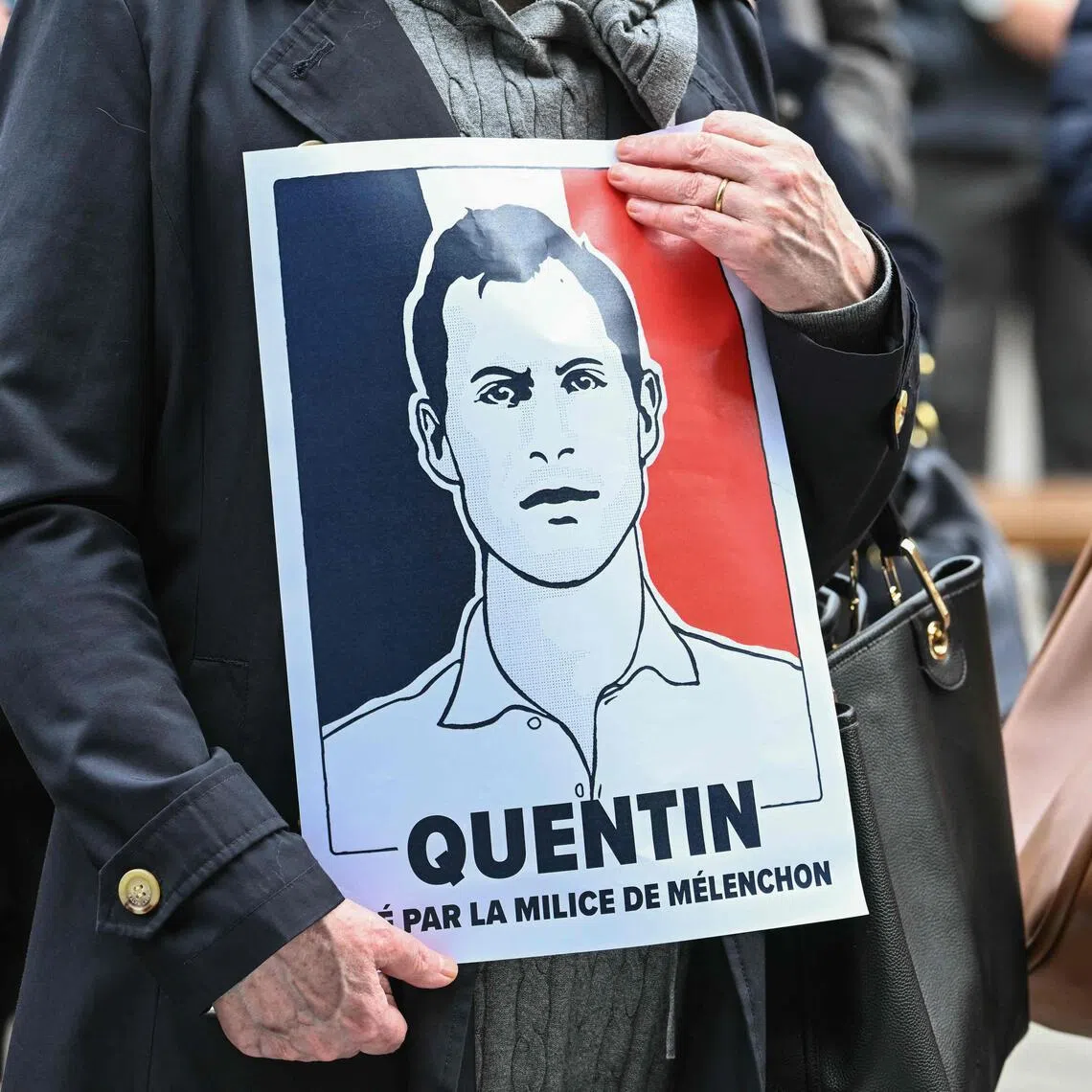 Far-right activist Quentin Deranque, 23, was killed in a fight with suspected hard-left militants in Lyon on Feb 14.