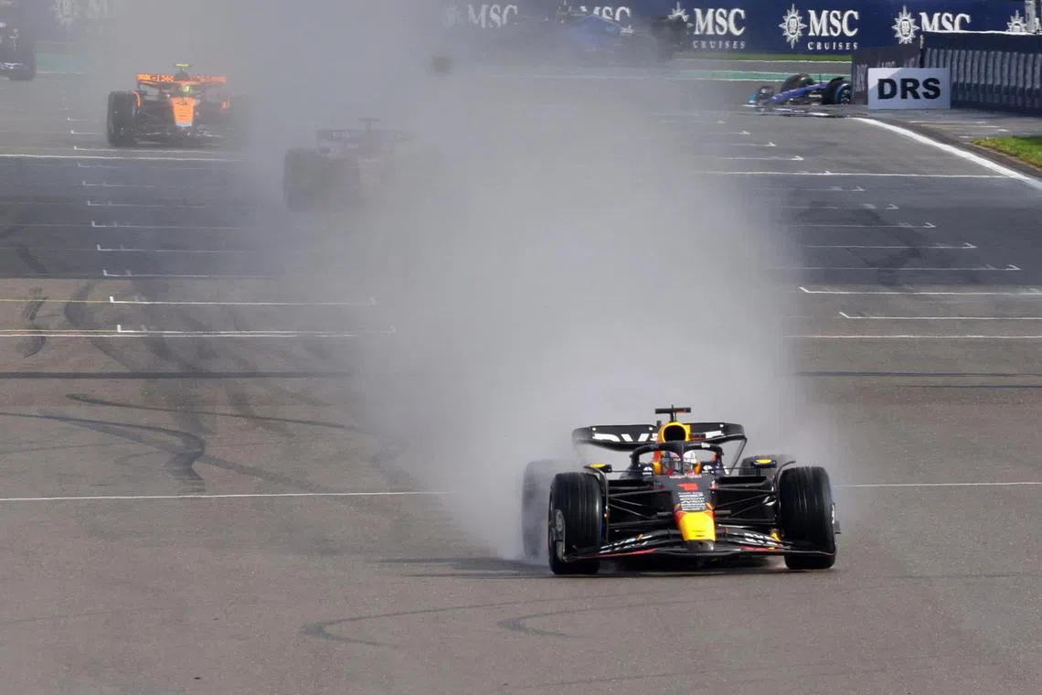 Red Bull's Max Verstappen in action during the sprint race.
