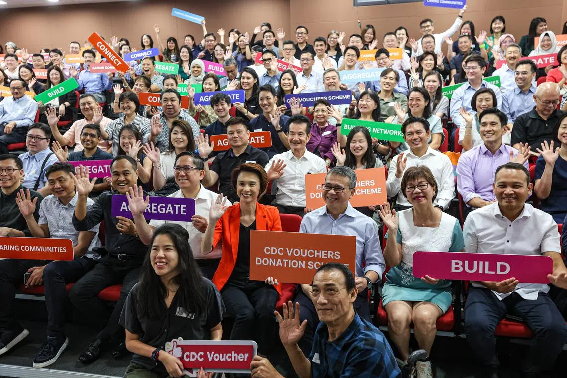 A networking lunch for charities held at the People's Association headquarters on Nov 27, 2023.