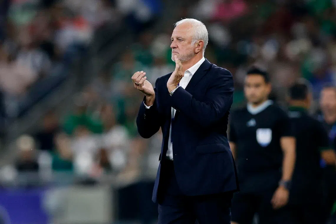 Soccer Football - FIFA World Cup - Inter-Confederation Playoffs - Final - Iraq v Bolivia - Estadio Monterrey, Monterrey, Mexico - March 31, 2026 Iraq coach Graham Arnold during the match. REUTERS/Daniel Becerril