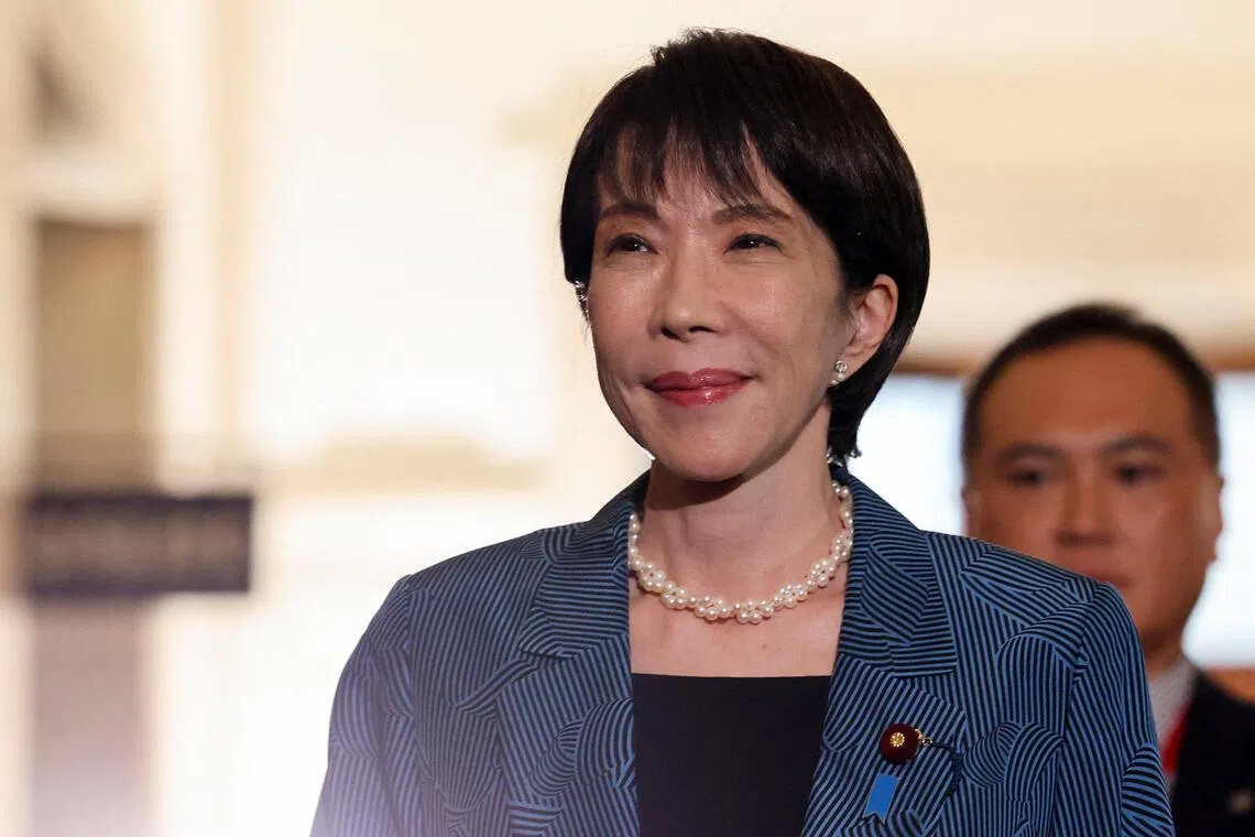 Japanese Prime Minister Sanae Takaichi has enjoyed strong public approval ratings since taking office on Oct 21.