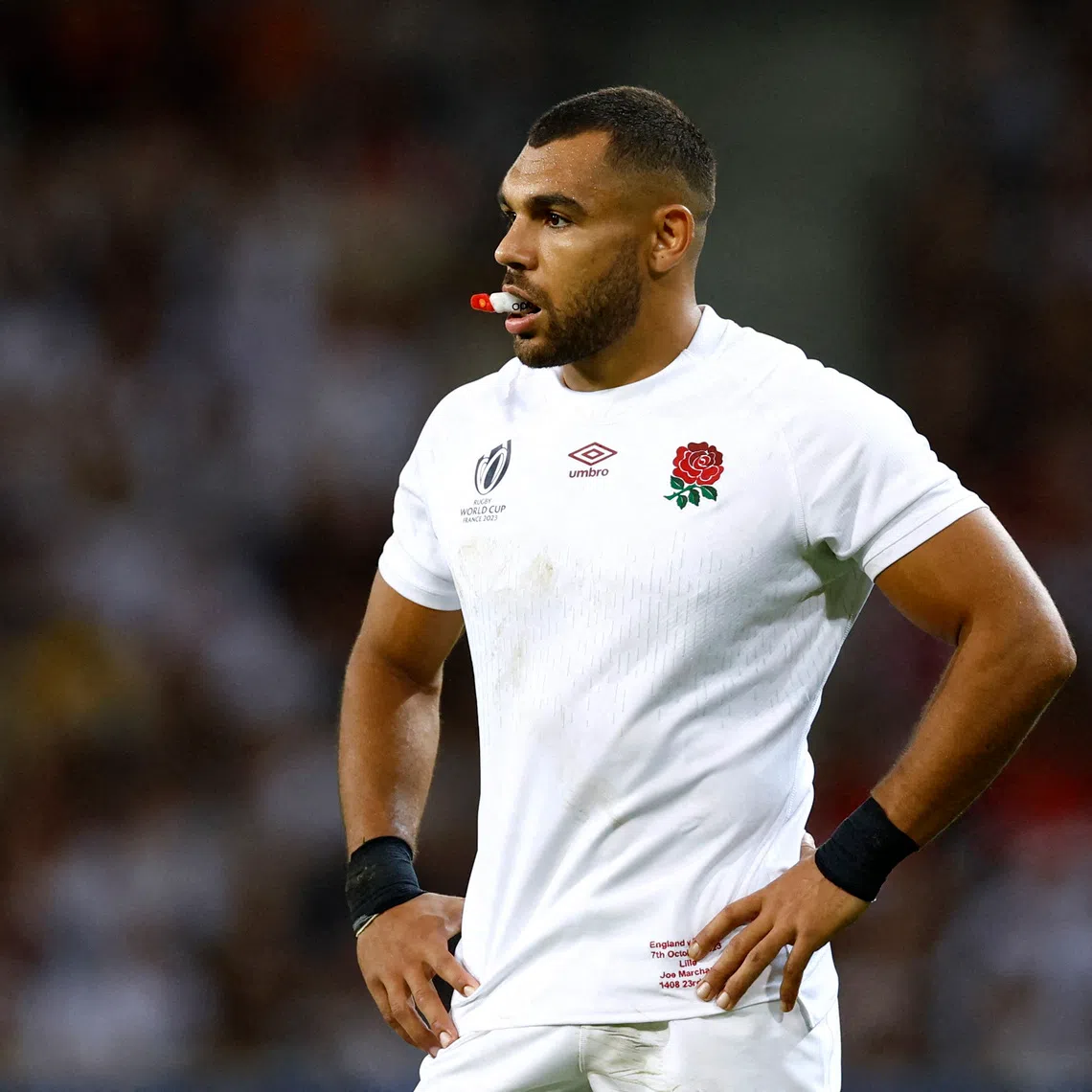Rugby Union - Rugby World Cup 2023 - Pool D - England v Samoa - Stade Pierre Mauroy, Villeneuve-D'ascq, France - October 7, 2023 England's Joe Marchant looks on REUTERS/Gonzalo Fuentes