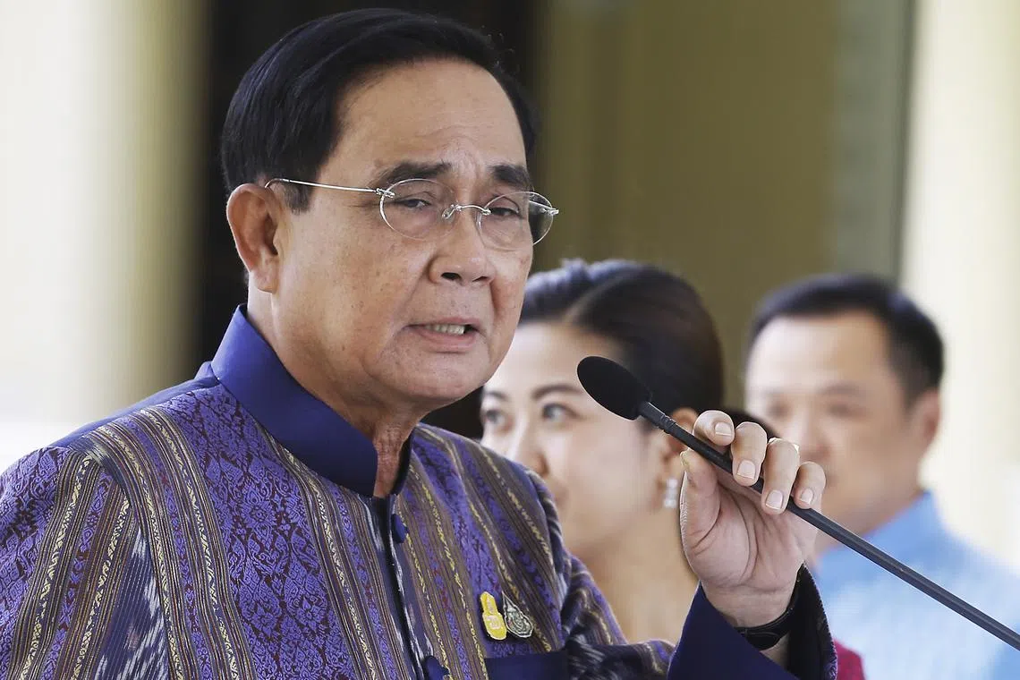 Mr Prayut Chan-o-cha will remain caretaker premier until a new government is formed.