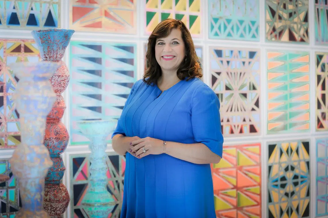 Ms Jean Hynes, chief executive of Wellington Management, runs a firm that manages more than US$1 trillion in assets for 2,486 clients.