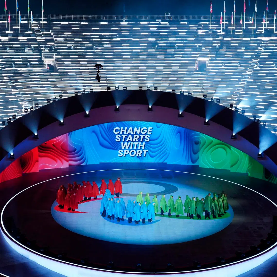 Milano Cortina 2026 Paralympics - Opening Ceremony - Arena di Verona, Verona, Italy - March 06, 2026. General view of performers during the Opening Ceremony REUTERS/Matteo Ciambelli