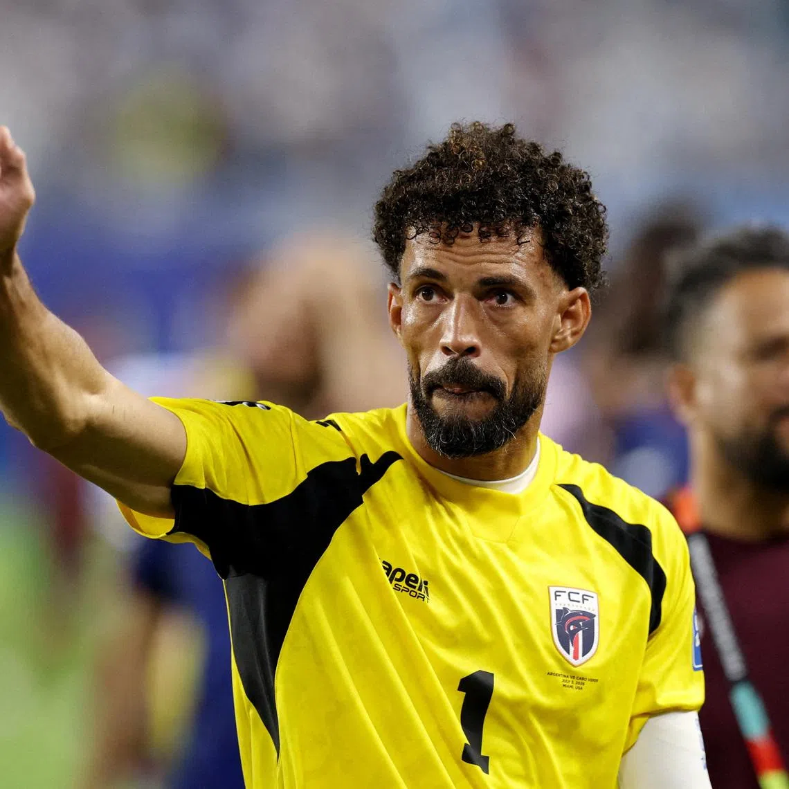 Soccer Football - FIFA World Cup 2026 - Round of 32 - Argentina v Cape Verde - Miami Stadium, Miami Gardens, Florida, U.S. - July 3, 2026 Cape Verde's Vozinha looks dejected after the match as Cape Verde are eliminated from the World Cup REUTERS/Paul Childs