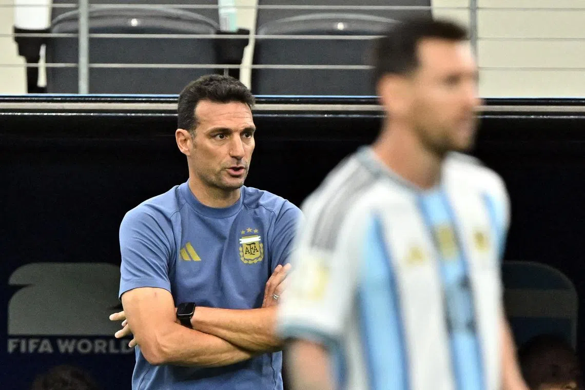 ‘No more words about Leo’ - Argentina boss Scaloni fatigued by constant Messi chatter