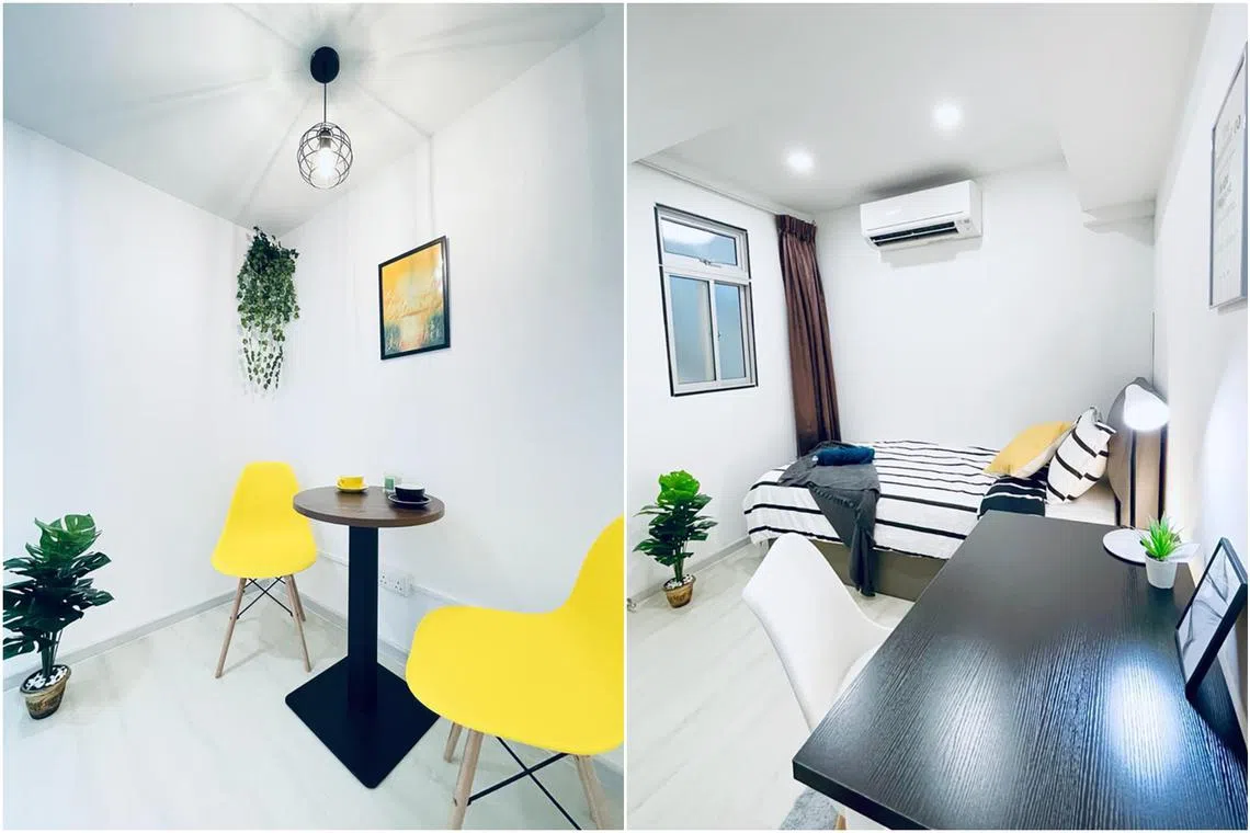 A three-bedroom condo unit at People’s Park Complex in Chinatown had three more bedrooms added, which saw the owner's earnings nearly double. 