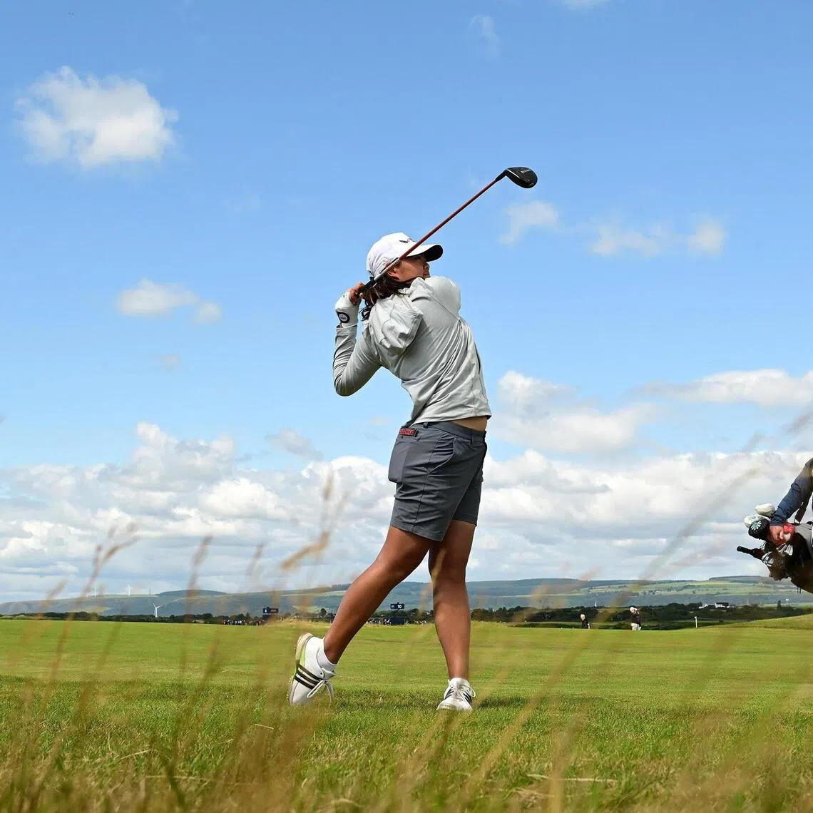 Singaporean golfer Shannon Tan was tied-27th through nine holes in the third round of the final LPGA Tour qualifying tournament on Dec 7, when play was suspended.
