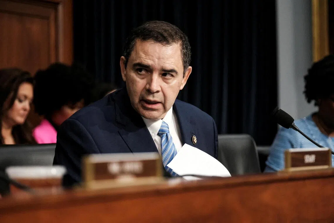 Representative Henry Cuellar was indicted by a federal grand jury in 2024 on charges that he and his wife had accepted roughly S$777,400 in bribes.