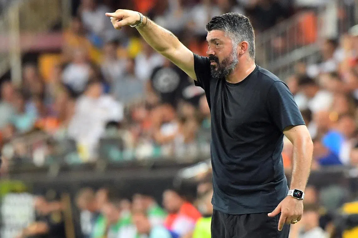 Italian coach Gennaro Gattuso joins Marseille after Spaniard Marcelino left the Serie A club. The 45-year-old departed La Liga side Valencia in January. 