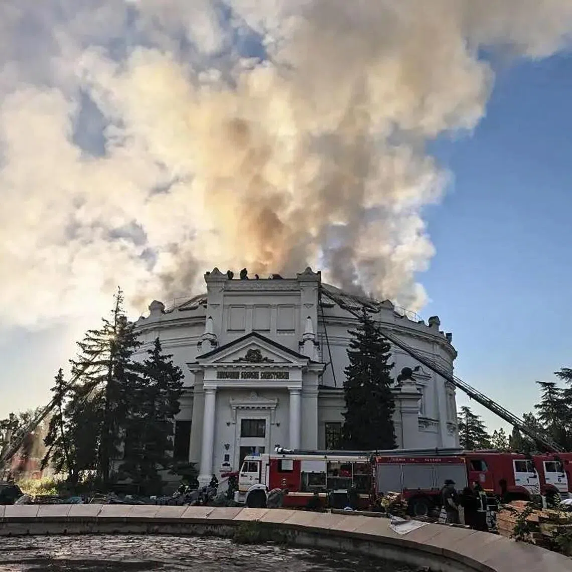 Ukrainian drones hit a historic museum in Russian-occupied Crimea, local authorities said on June 10.