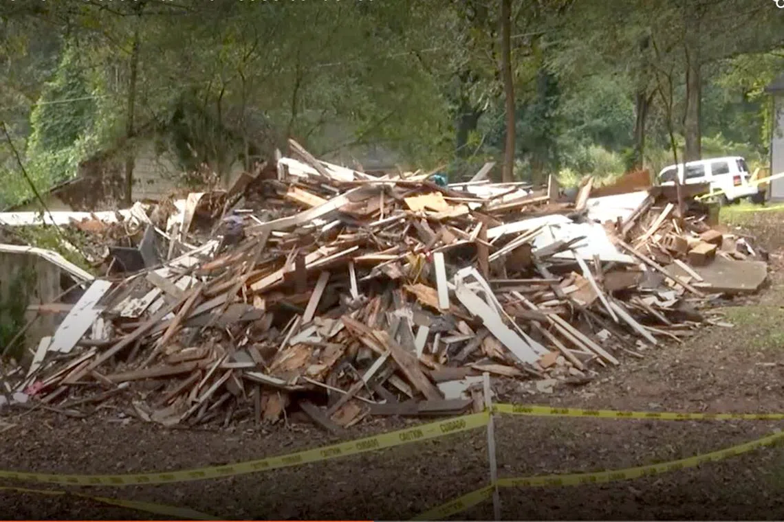 The homeowner has filed a report with the police and has talked with lawyers but finds herself still in limbo.