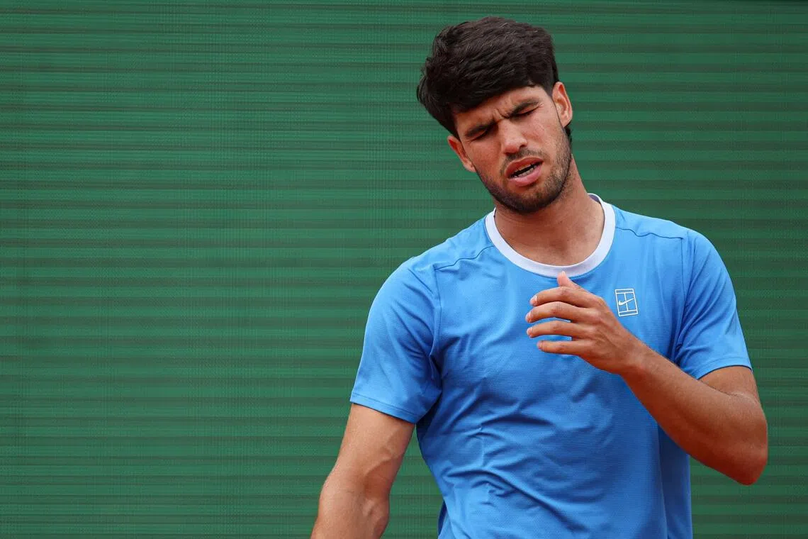 Spain's Carlos Alcaraz suffered a wrist injury in the first round of the Barcelona Open that turned out to be worse than expected.