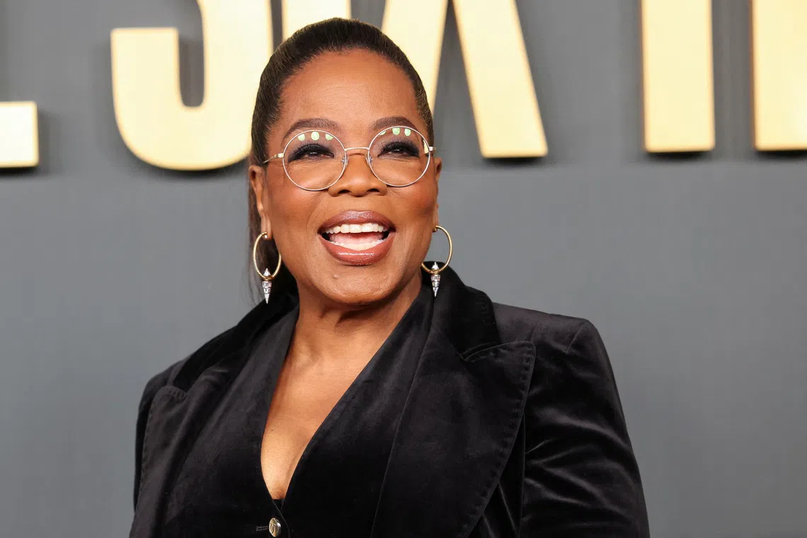Cast member Oprah Winfrey attends a premiere for the film \"The Six Triple Eight\", at The Egyptian Theatre Hollywood in Los Angeles, California, U.S., December 3, 2024. REUTERS/Mario Anzuoni