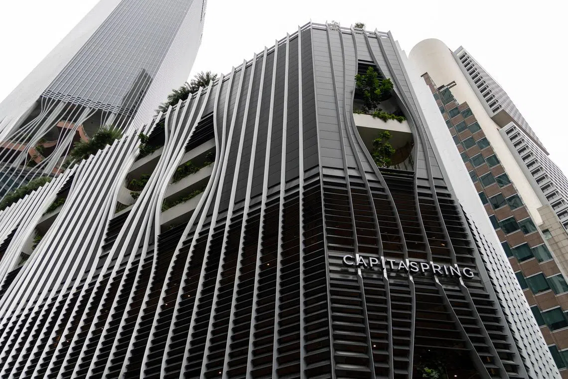 金凯源中心（CapitaSpring）外观。
