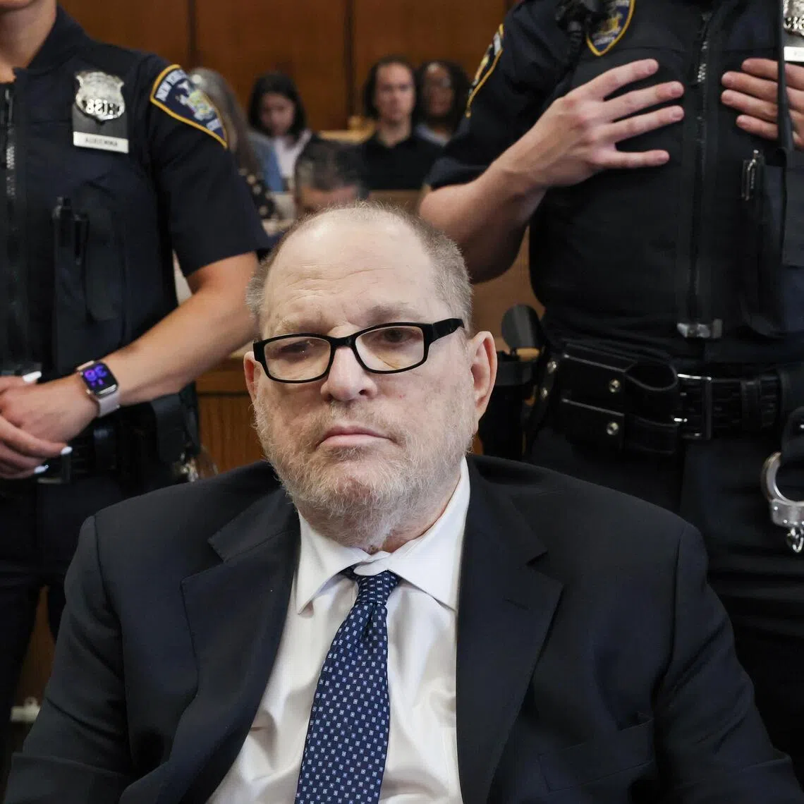 Former Hollywood film producer Harvey Weinstein in court on May 15.