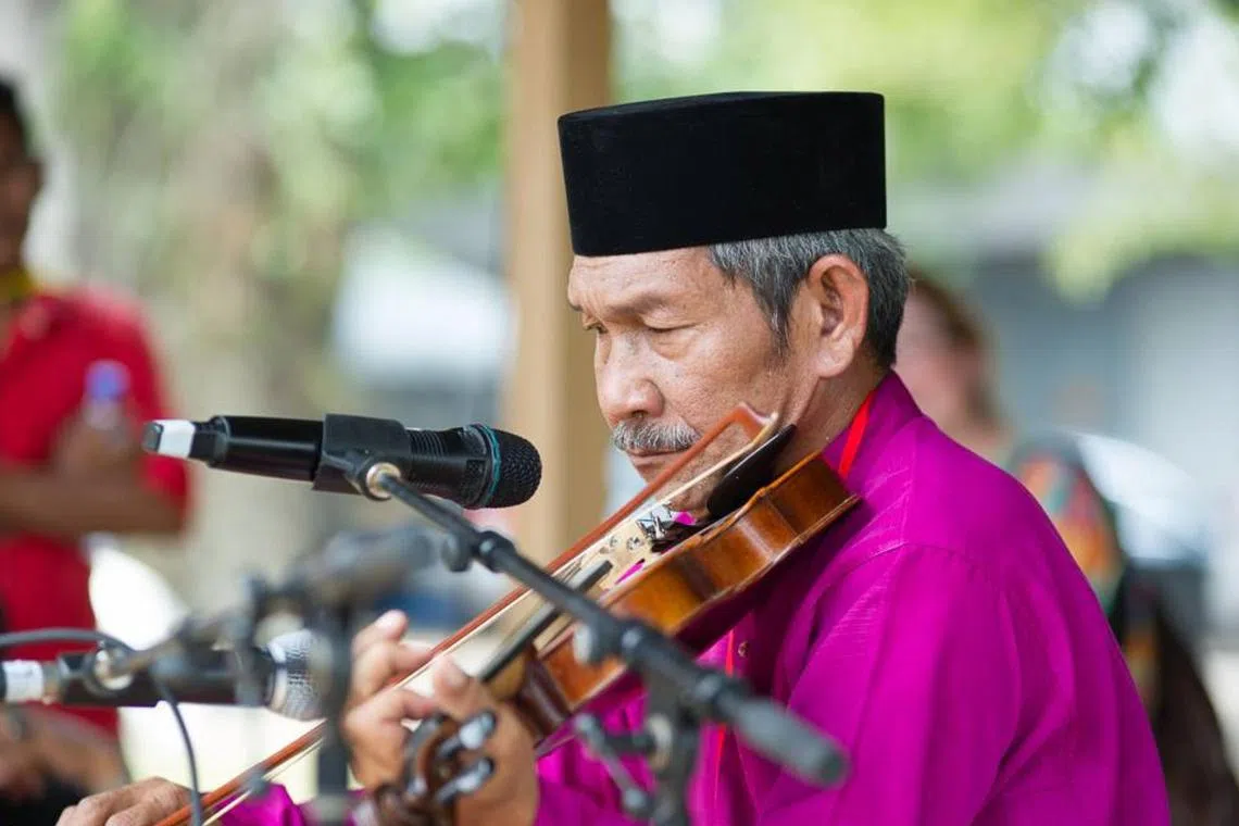 Pak Romli says even his own children had difficult picking up the awang batil art form.