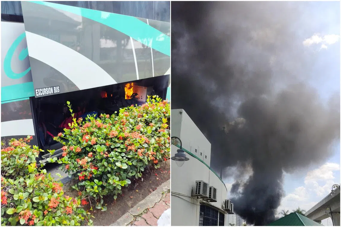 Even though everyone escaped the fire without injuries, the passengers realised that all their luggages had been destroyed in the fire.