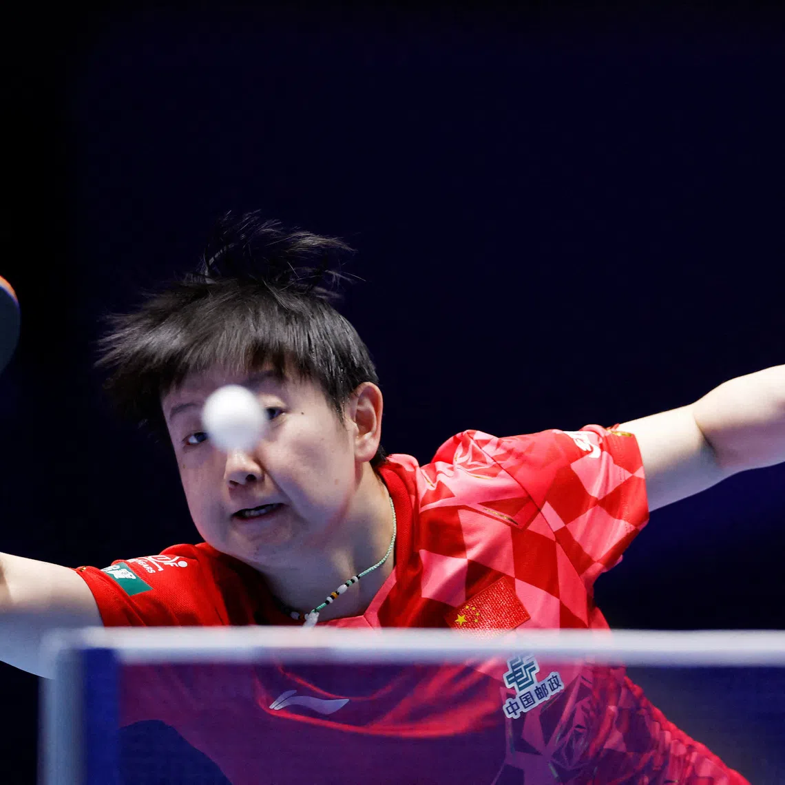 China’s Sun Yingsha, at the World Table Tennis Championships Finals London 2026. She is three Olympic champions leading China’s 10-strong team to the Asian Games.