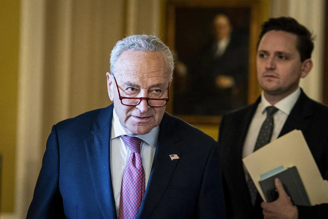 US Senate Democratic leader Chuck Schumer told President Joe Biden it would be better for the country if he ended his re-election campaign.