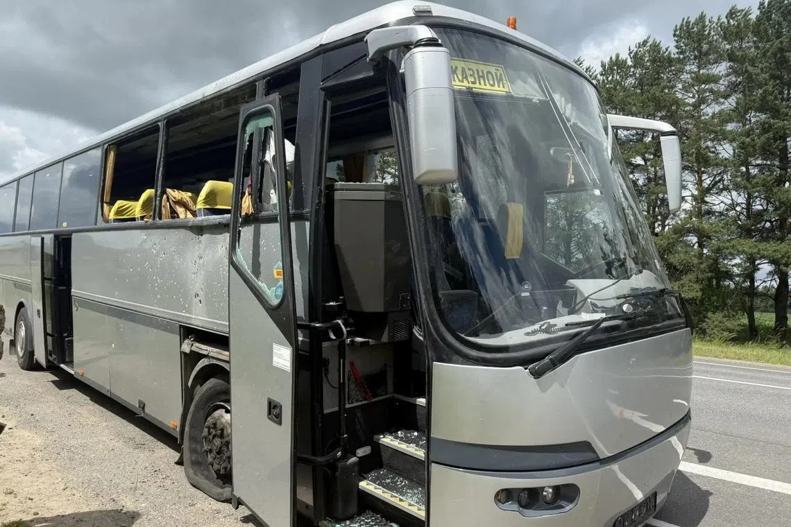 Russia accuses Ukraine of attacking bus carrying schoolchildren, Kyiv denies it