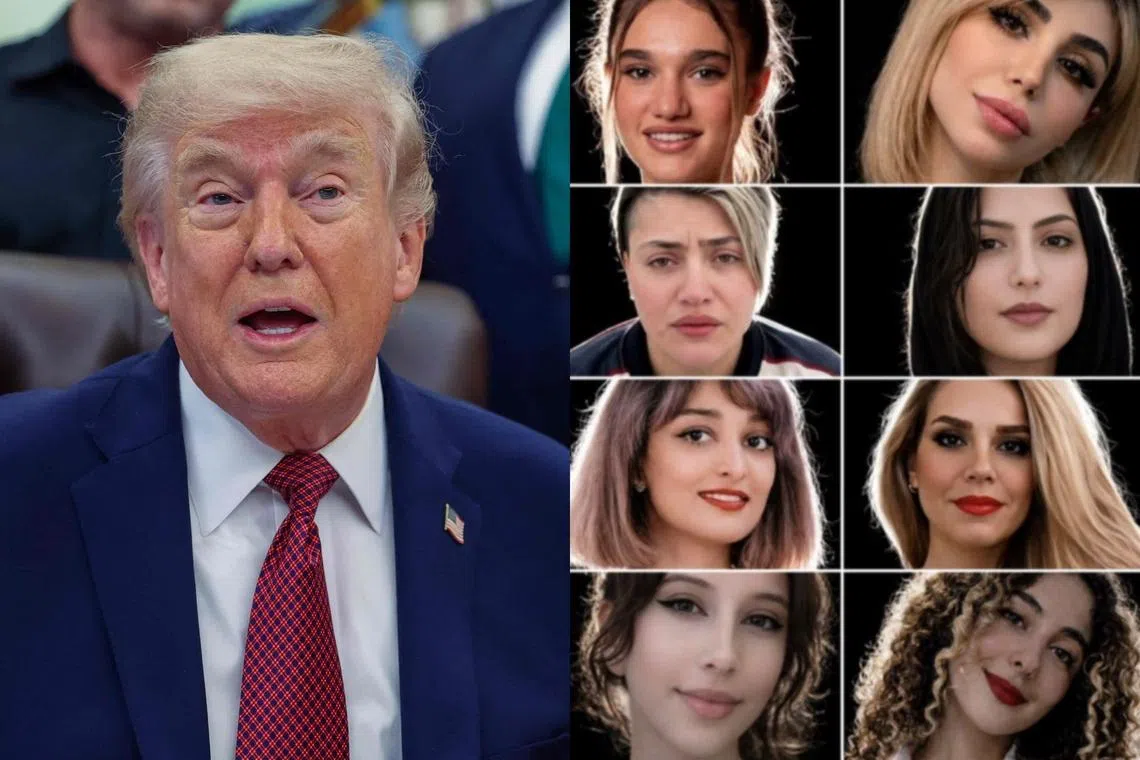 Mr Trump said Iran had agreed not to execute eight women protesters in a sign of respect for him. Iran accused him of spreading falsehoods.