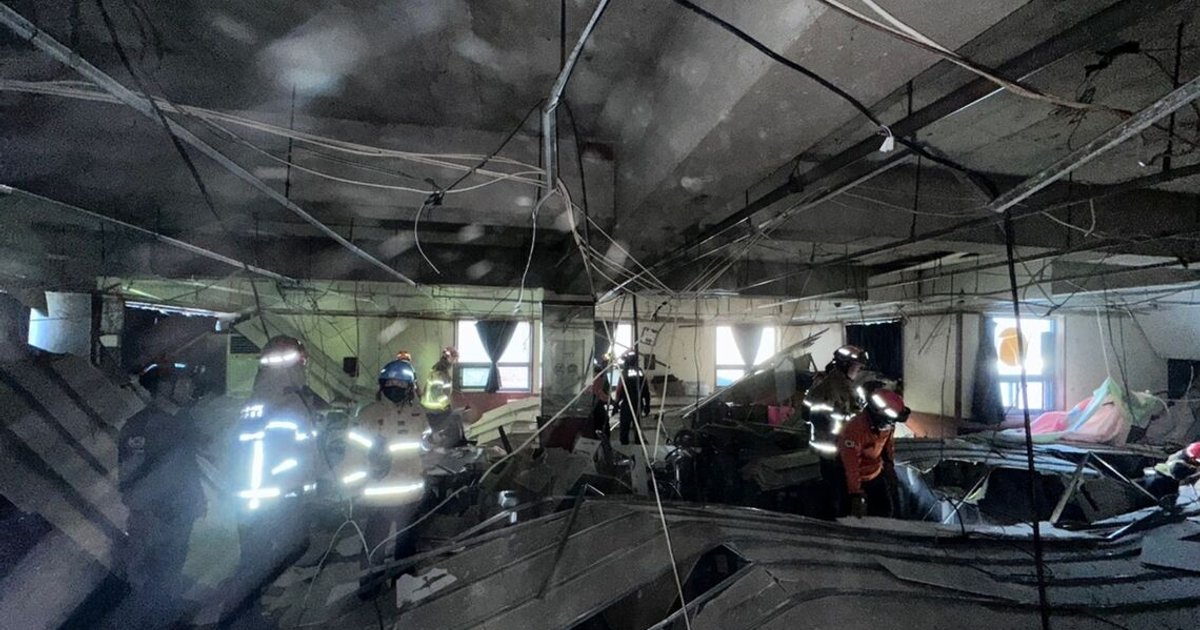 Supermarket ceiling collapses in South Korea, 38 injured in Daegu incident
