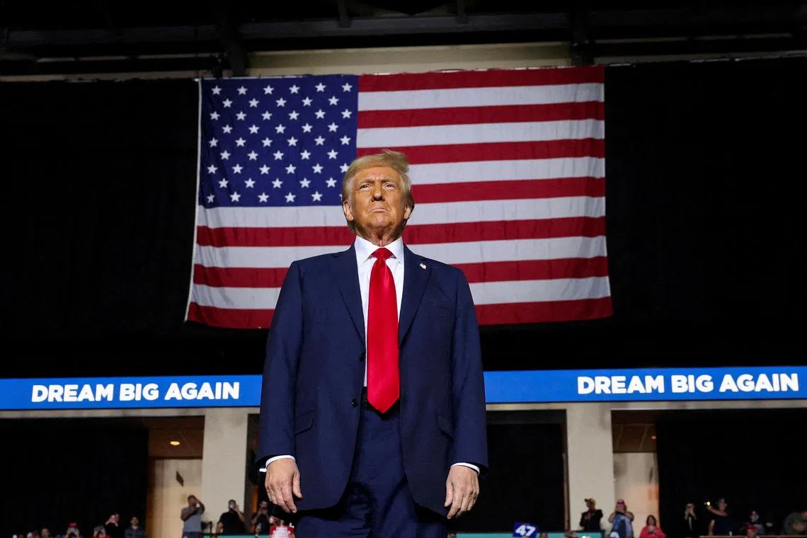 Trump said the tariffs would remain in place until the two countries clamp down on drugs
