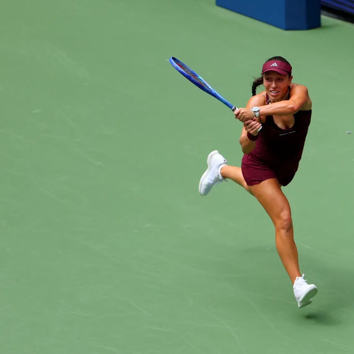 Tennis - U.S. Open - Flushing Meadows, New York, United States - August 30, 2026 Jessica Pegula of the U.S. in action during her first round match against Romania's Elena-Gabriela Ruse REUTERS/Mike Segar