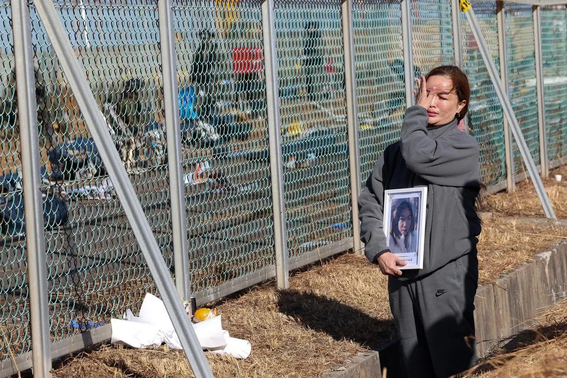 Jeju Air Boeing 737-800 was carrying 181 people from Thailand to South Korea when it made a mayday call and belly-landed before crashing into a barrier and bursting into flames.