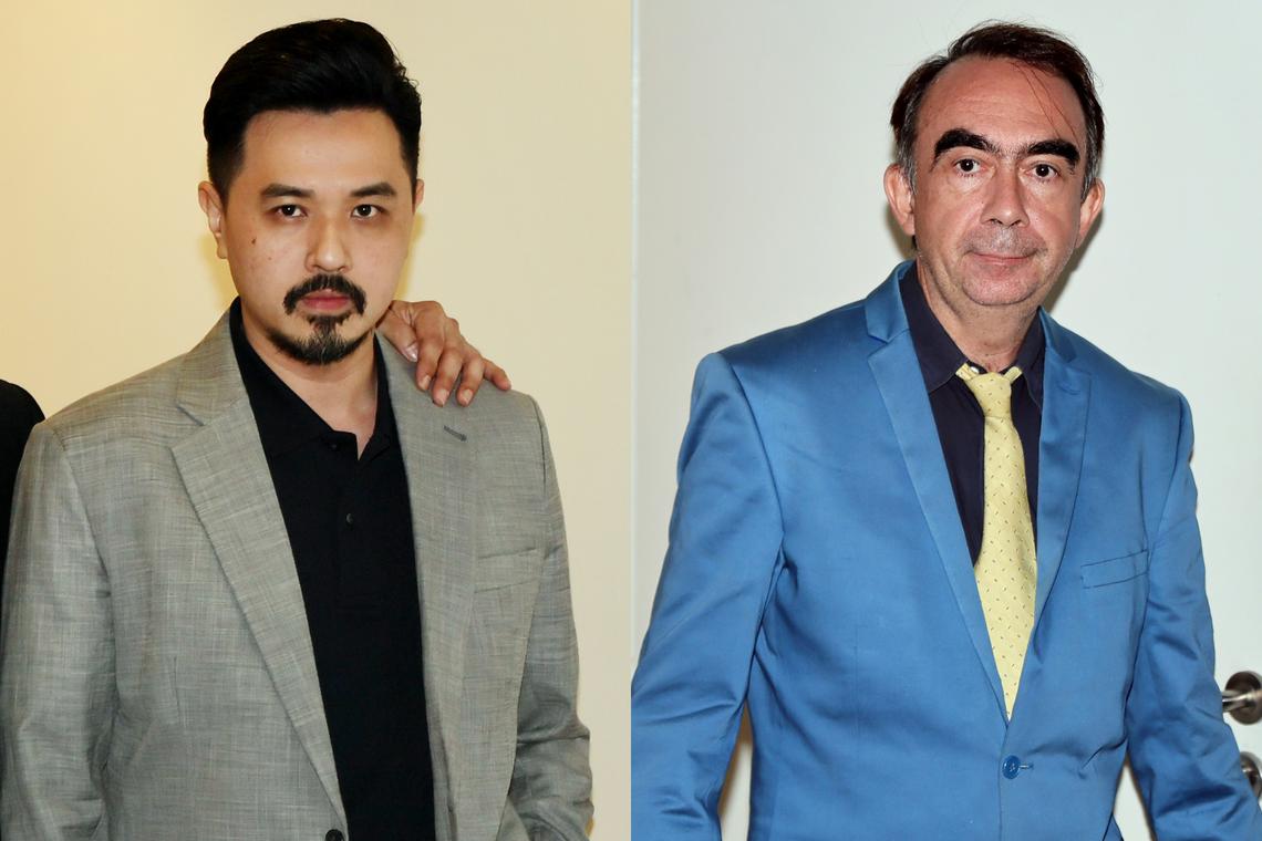 Mr Bernard Ong (left) rejected having any liability towards Cryptotrage investor George Baizanis. 
