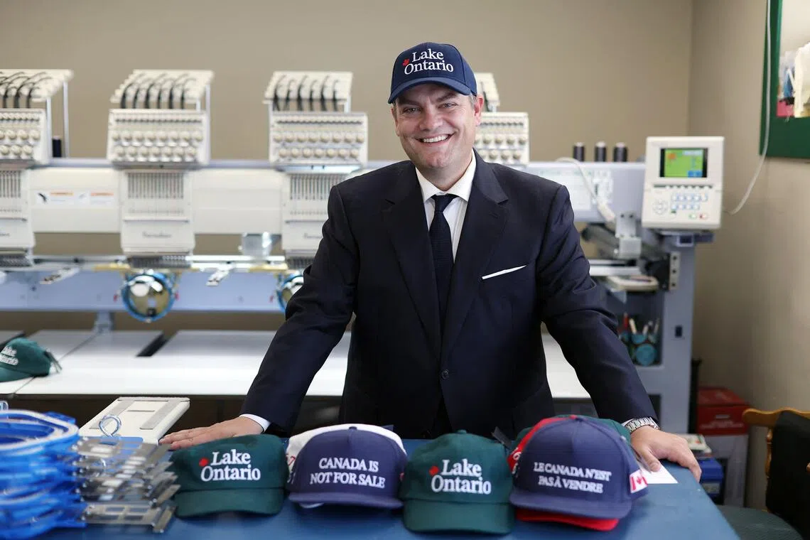 Canadians who feel the same way can buy a baseball cap Laim Mooney designed that pushes back at President Donald Trump’s order renaming it “Lake America.”