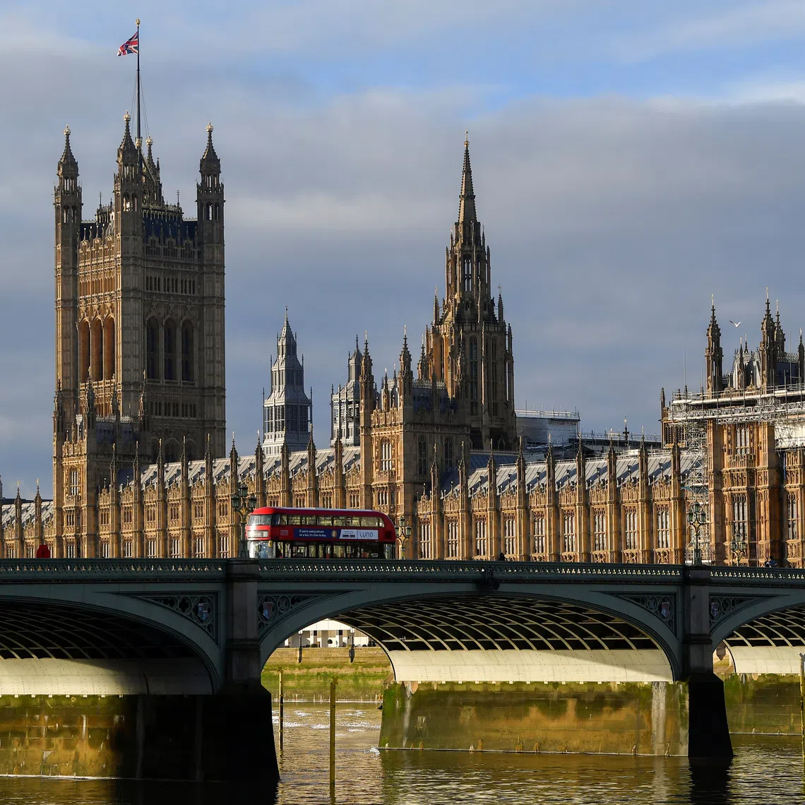 The British union flag flutters on the Victoria Tower at the Houses of Parliament in London, Britain December 30, 2020. REUTERS/Toby Melville
