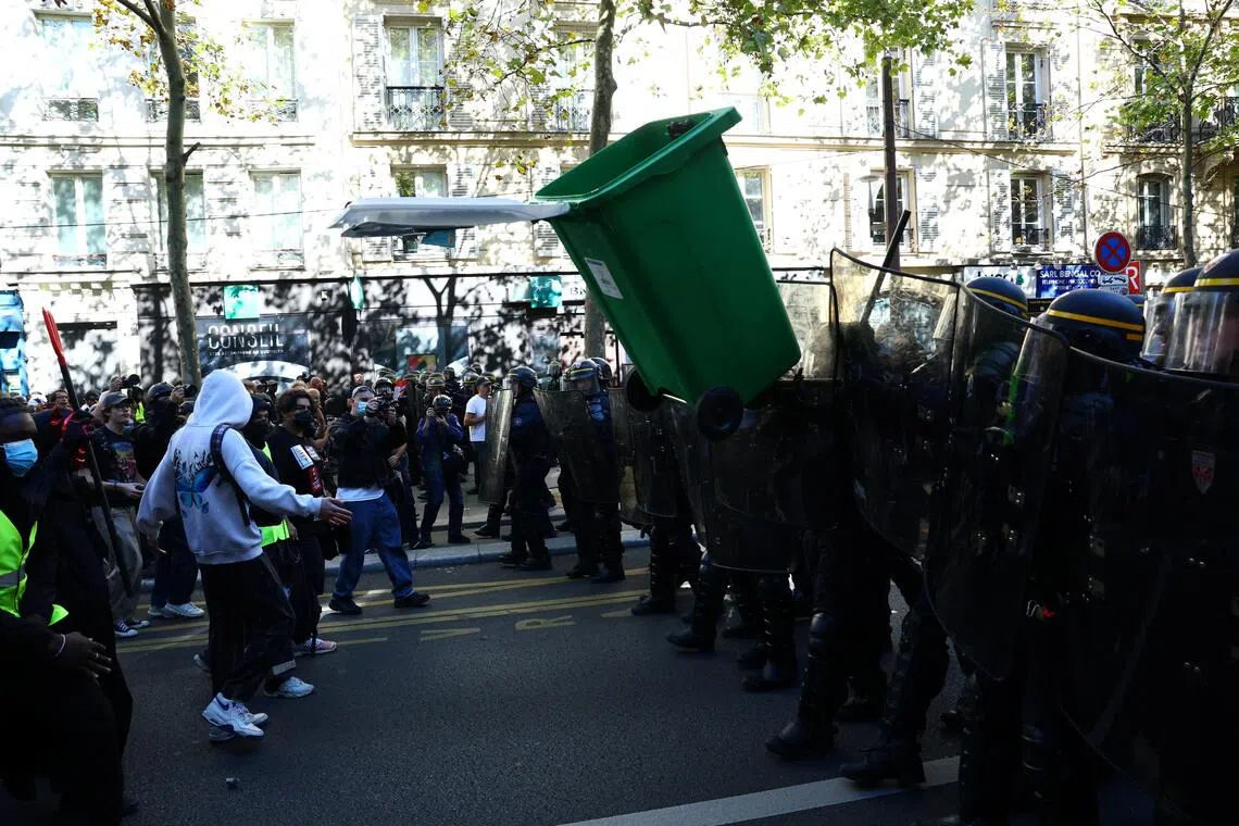 The government says 215 students and 715 police officers have been injured since the start of the movement.