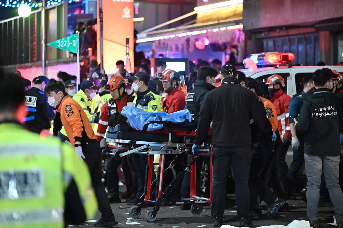 The rescue workers are receiving treatment for various side effects relating to the deadly incident.