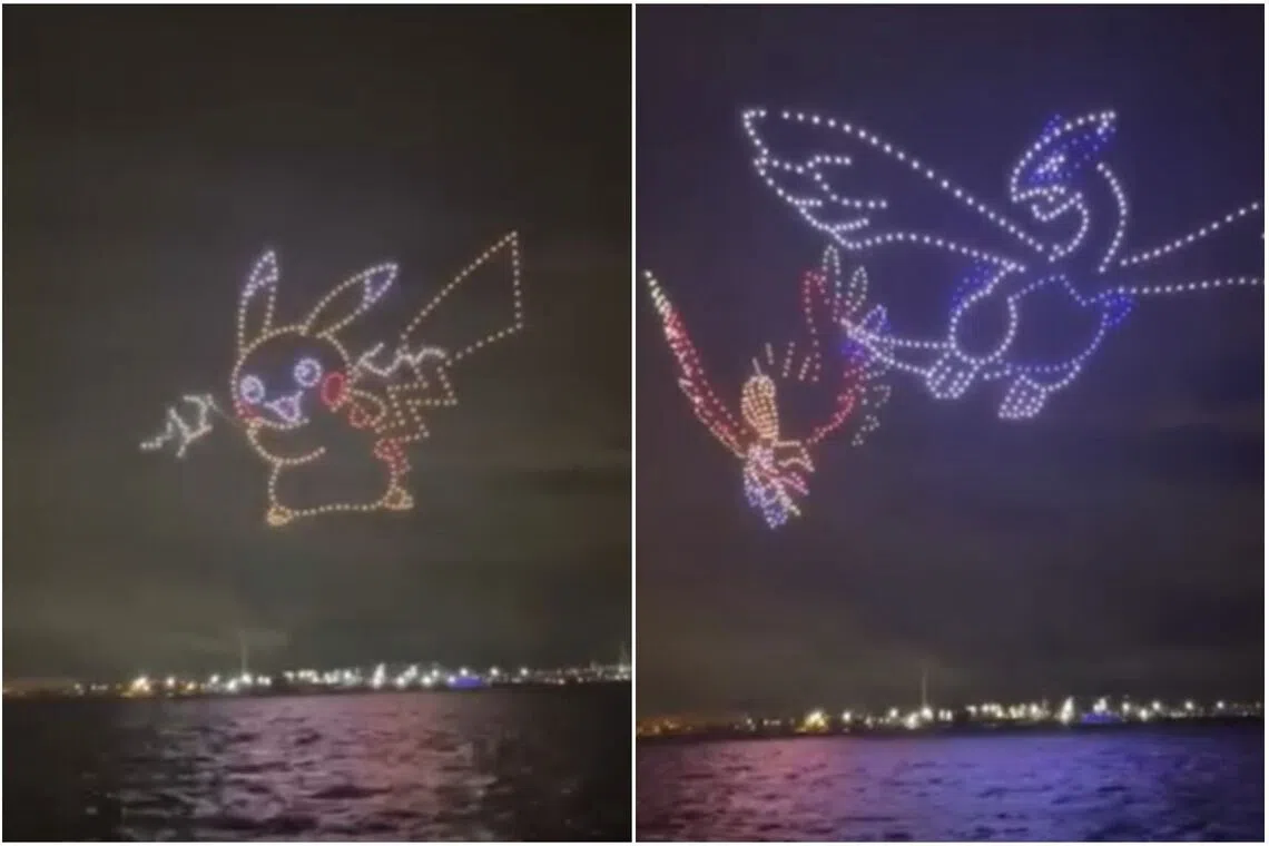 The 2023 Pokemon World Championships in Yokohama featured an 800-drone spectacle illuminating the night sky with fan-favourite Pokemon characters.