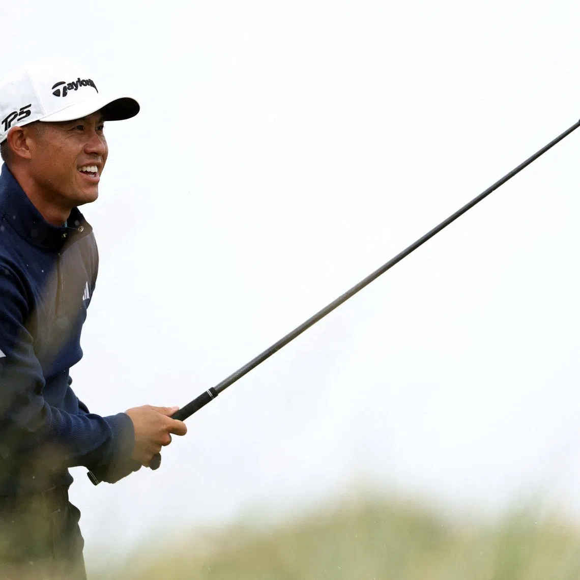 Golf - The 153rd Open Championship - Royal Portrush Golf Club, Portrush, Northern Ireland, Britain - July 17, 2025 Collin Morikawa of the U.S. in action during the first round REUTERS/Russell Cheyne/File Photo