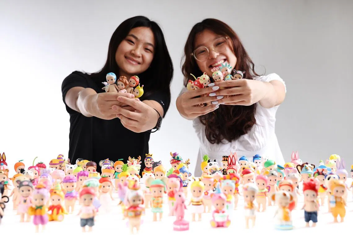 ccdoll - ST20231013_202354866627 /ccdoll/ Hester Tan / Jolie Lim and Jade Wee who are both 17 collects over 100 Sonny Angels, a collectable Japanese doll, is gaining popularity in Singapore at SPH on 13 October 2023
