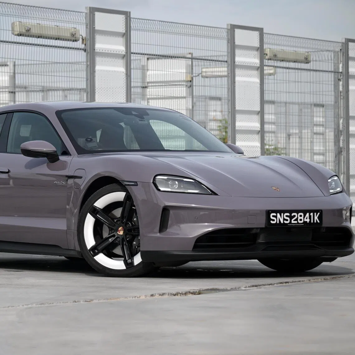 Porsche's Taycan is a fully electric sports car. 