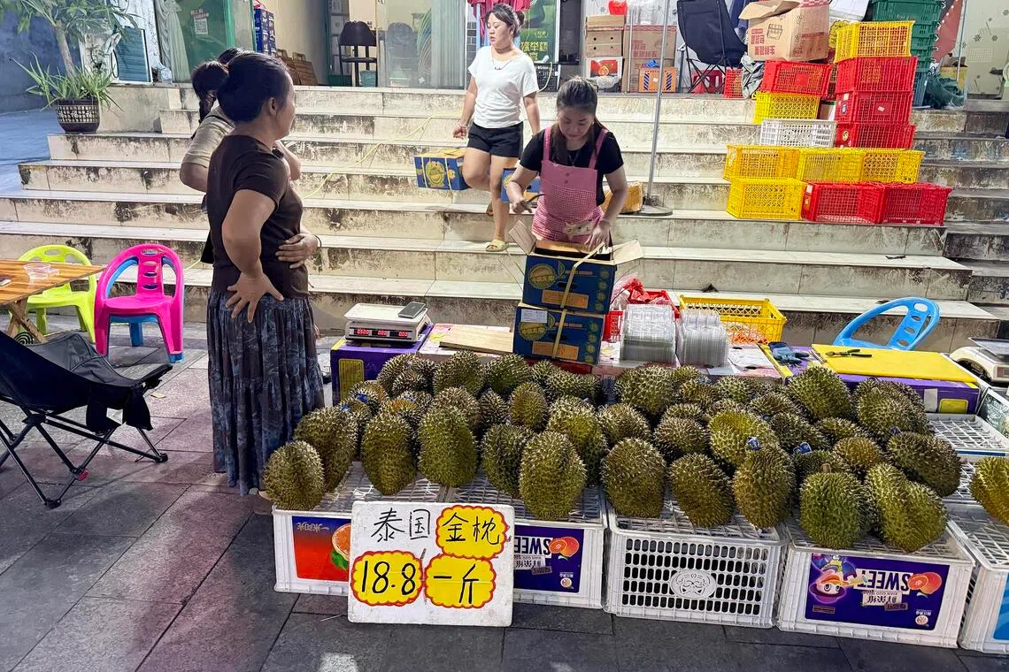 Durian trade is a high-stakes hustle in Chinese border town