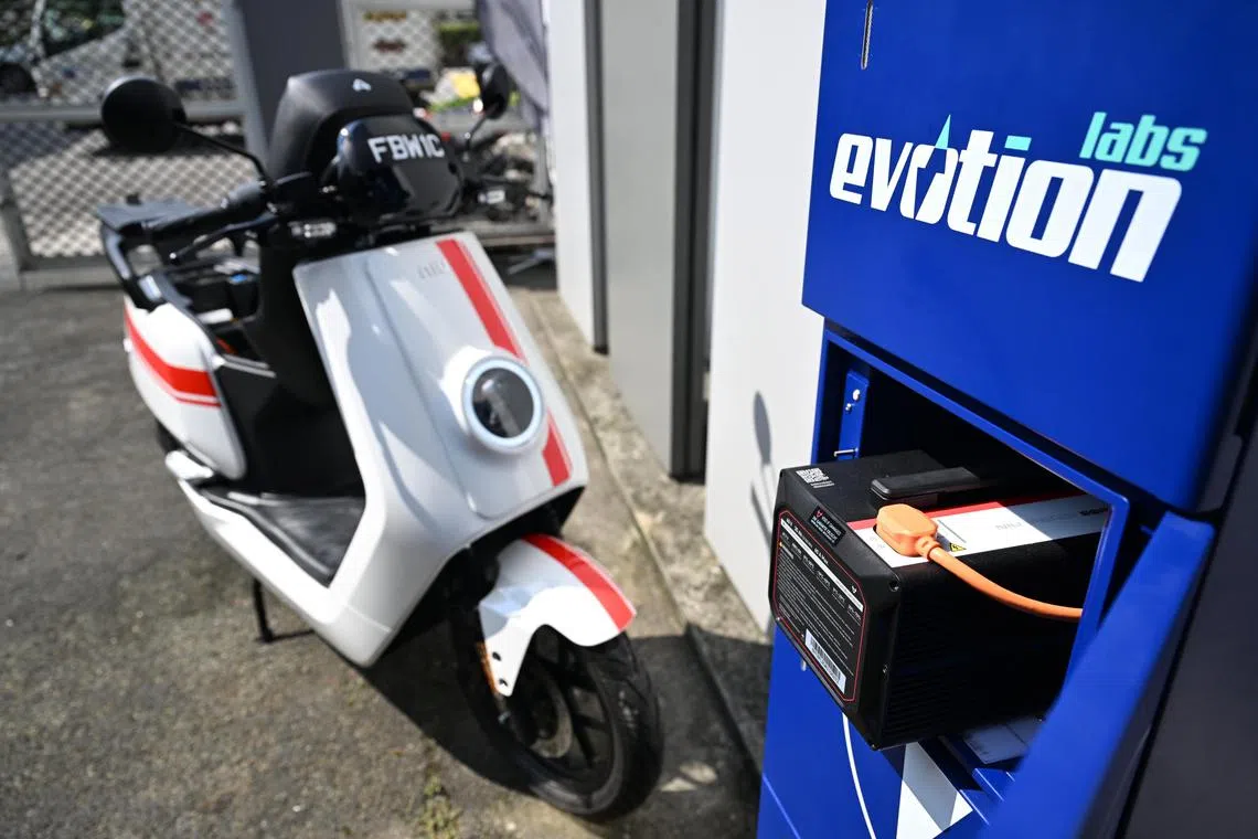 Evotion Labs' battery charge and swop stations will be deployed at properties across Singapore managed by ta Boustead unit its related entities.