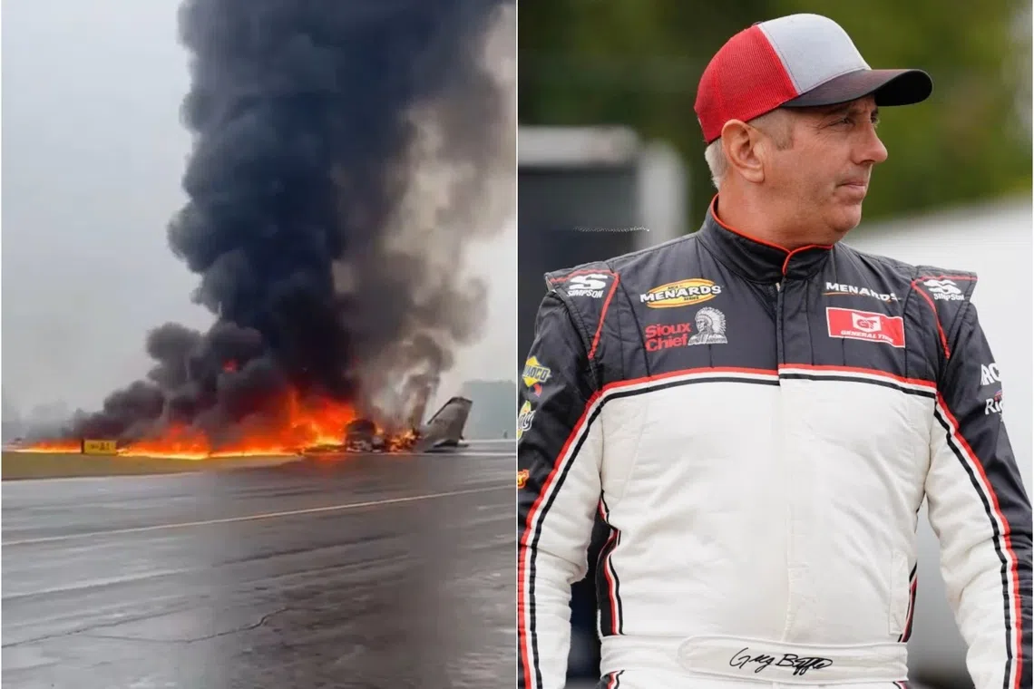 A Cessna C550 owned by retired NASCAR driver Greg Biffle crashed and exploded while attempting to land in North Carolina.