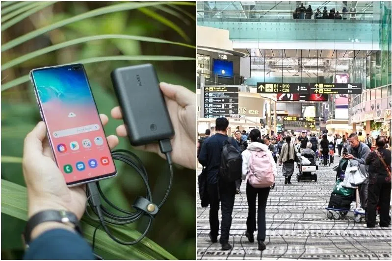 Travellers flying out of Singapore only allowed 2 power banks from April 15; extras to be discarded