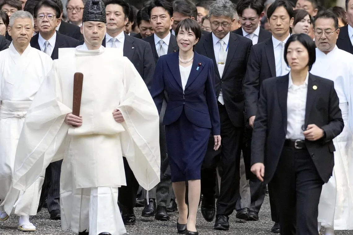 Japanese Prime Minister Sanae Takaichi said after her visit to Ise Jingu shrine on Jan 5 that Japan is open to various opportunities for dialogue with China.